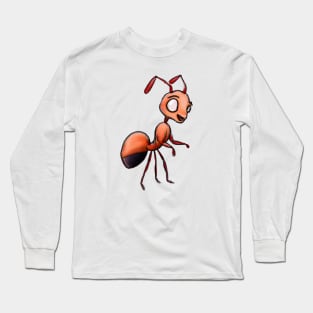 Cute Ant Drawing Long Sleeve T-Shirt